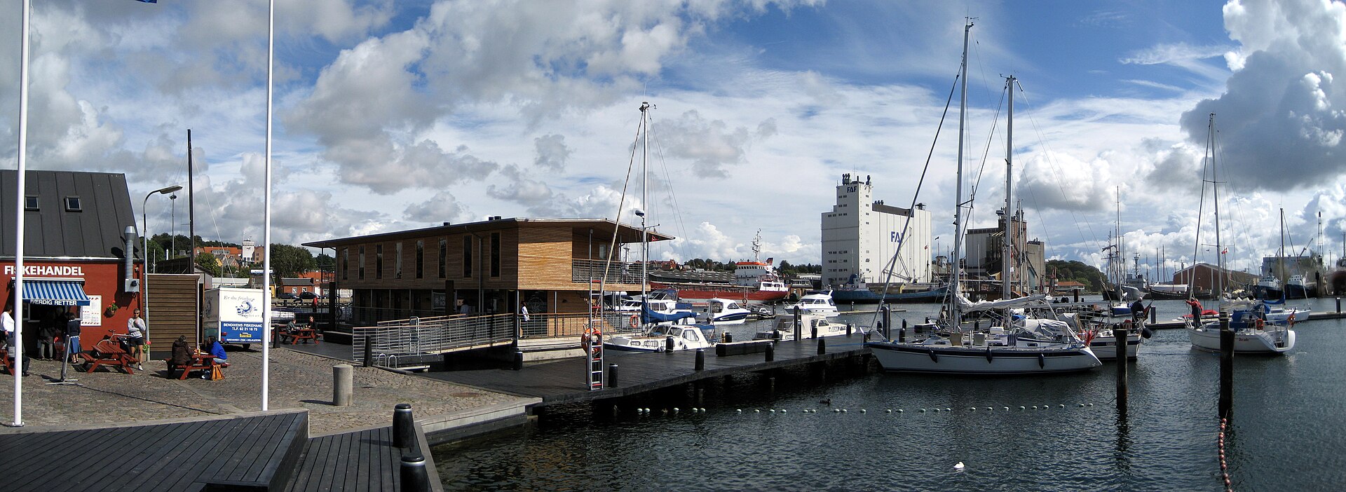 Svendborg Lystbådehavn set fra vandet